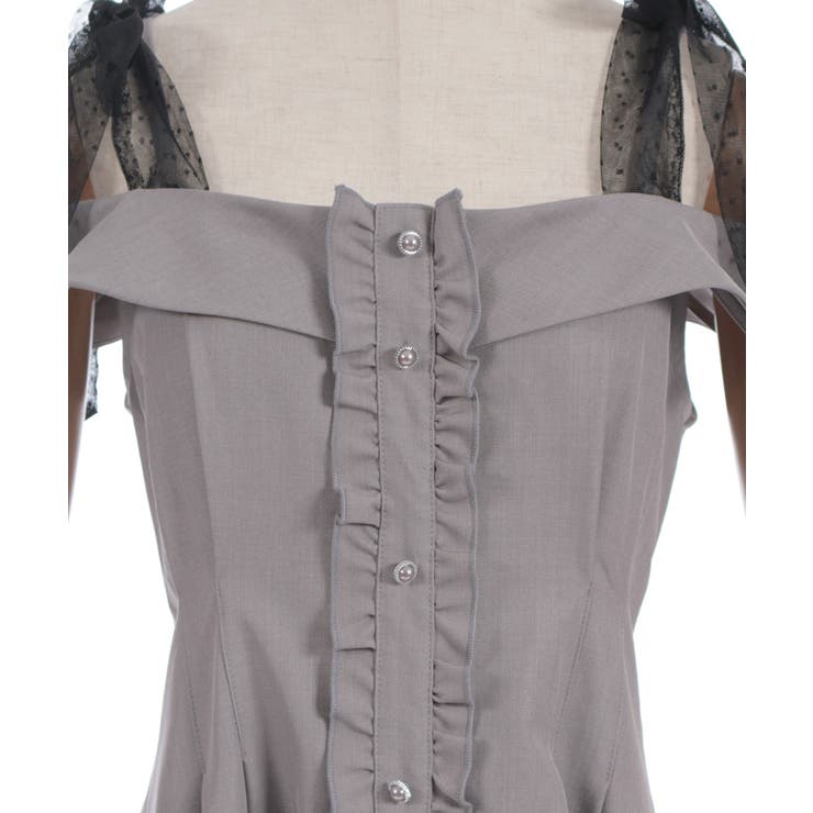 チュールリボン付ワンピース | axes femme | 詳細画像13 