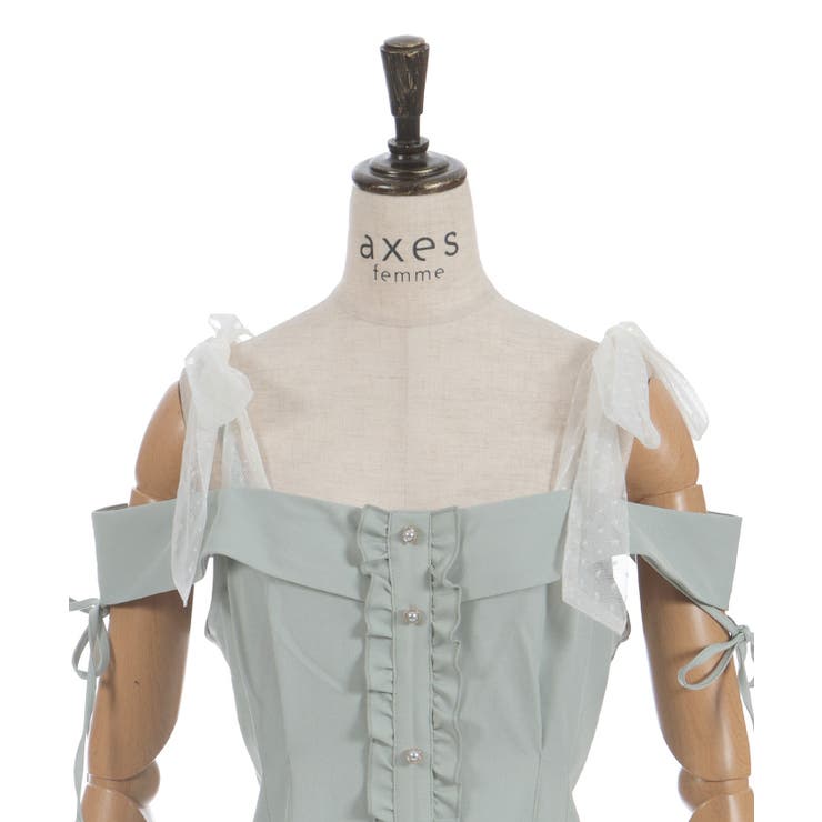 チュールリボン付ワンピース | axes femme | 詳細画像20 