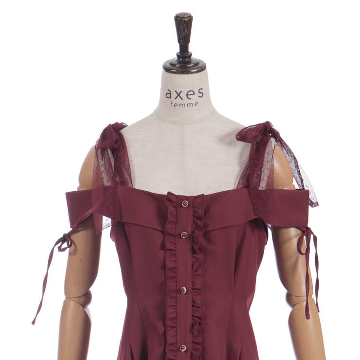 チュールリボン付ワンピース | axes femme | 詳細画像26 