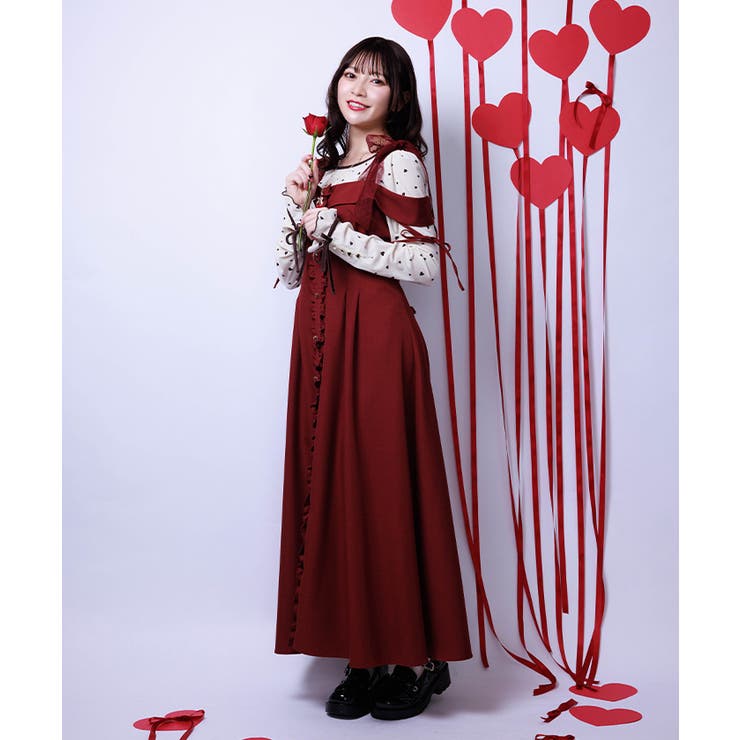 チュールリボン付ワンピース | axes femme | 詳細画像4 