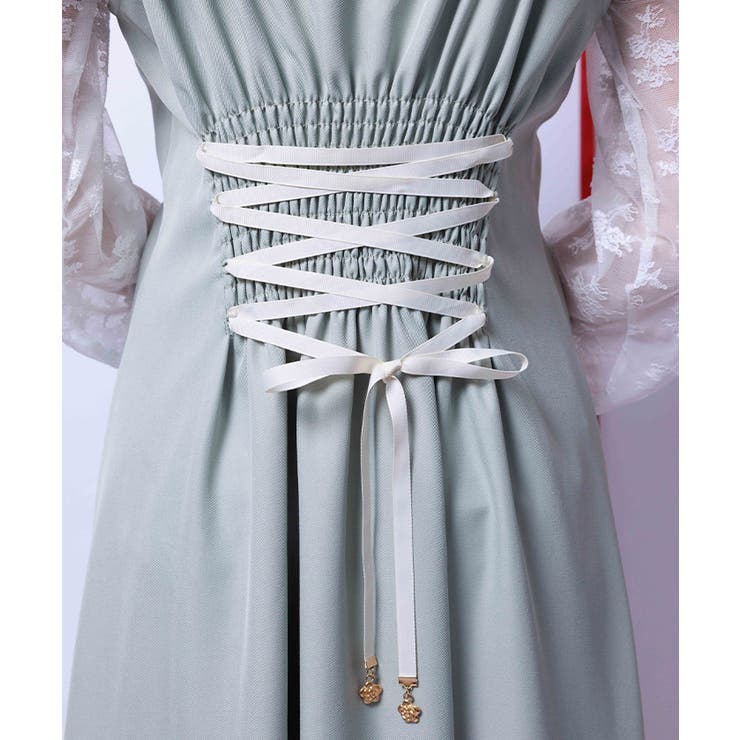 チュールリボン付ワンピース | axes femme | 詳細画像6 