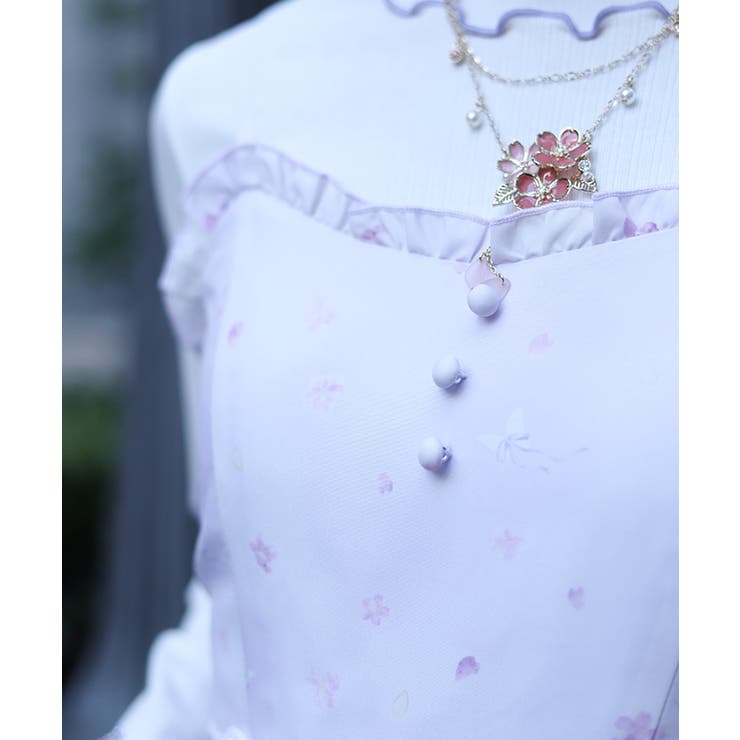 桜レース×桜柄キャミＯＰ | axes femme | 詳細画像5 