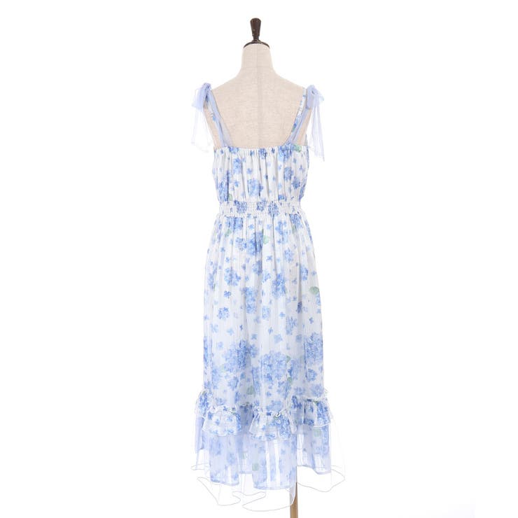 紫陽花柄ショルダーリボンワンピース | axes femme | 詳細画像12 