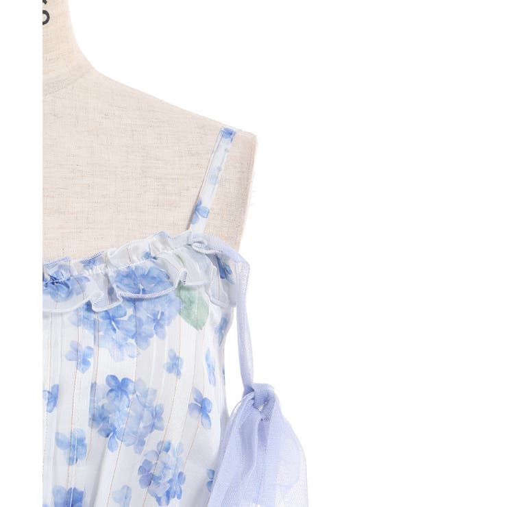 紫陽花柄ショルダーリボンワンピース | axes femme | 詳細画像18 