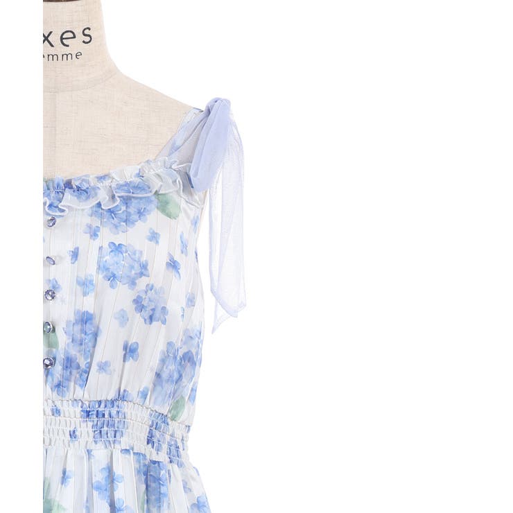 紫陽花柄ショルダーリボンワンピース | axes femme | 詳細画像19 