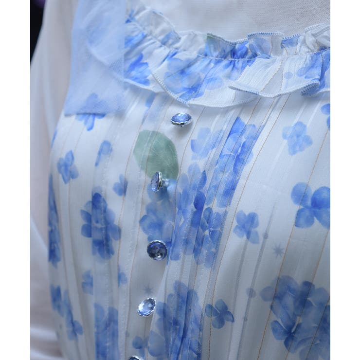 紫陽花柄ショルダーリボンワンピース | axes femme | 詳細画像5 