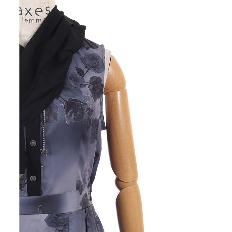 アートローズ柄ケープワンピース | axes femme | 詳細画像19 