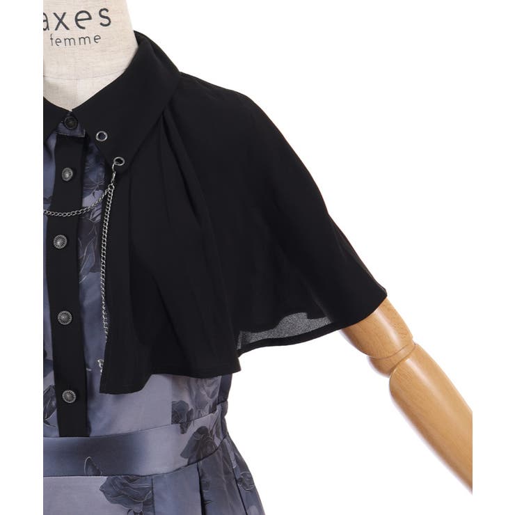 アートローズ柄ケープワンピース | axes femme | 詳細画像20 