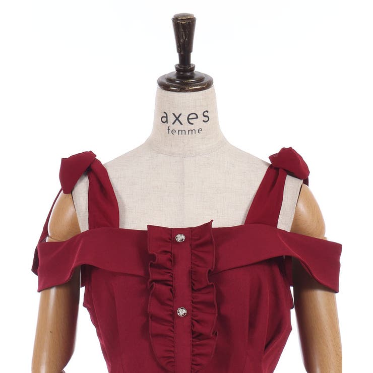 ショルダーリボンワンピース | axes femme | 詳細画像14 