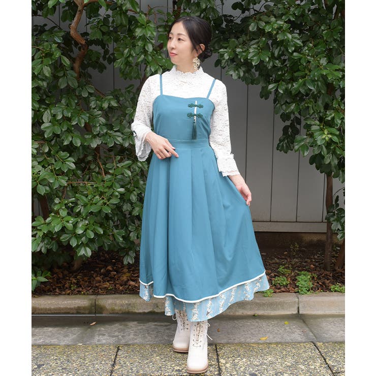 ジャスミン柄切替キャミワンピース | axes femme | 詳細画像14 