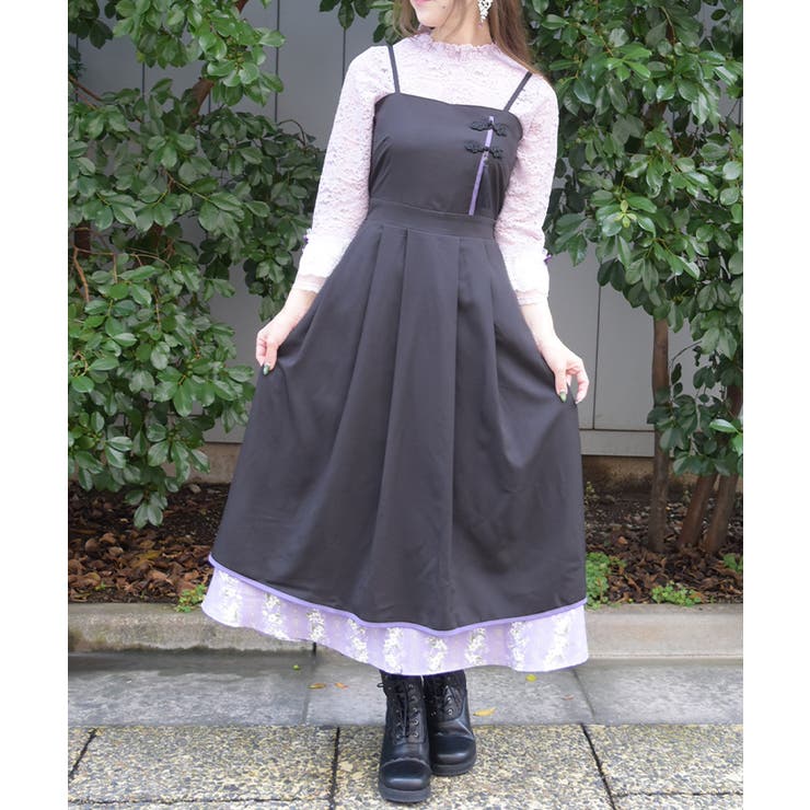 ジャスミン柄切替キャミワンピース | axes femme | 詳細画像6 
