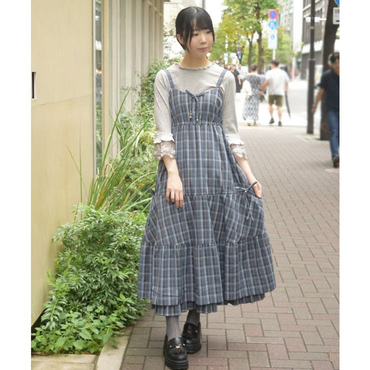 チェック柄キャミワンピース | axes femme | 詳細画像6 