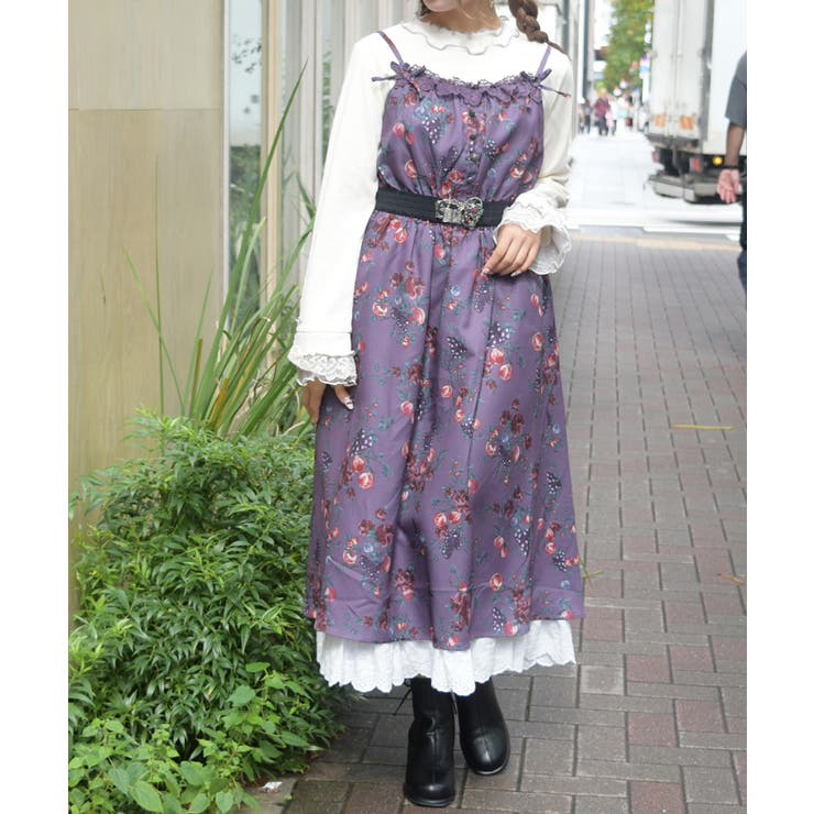 実りの秋柄ワンピース | axes femme | 詳細画像6 
