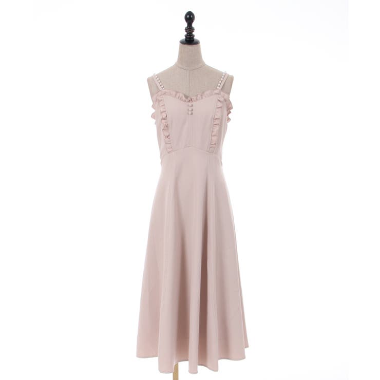 パールチェーンキャミワンピ[品番：IGAW0003263]｜axes femme