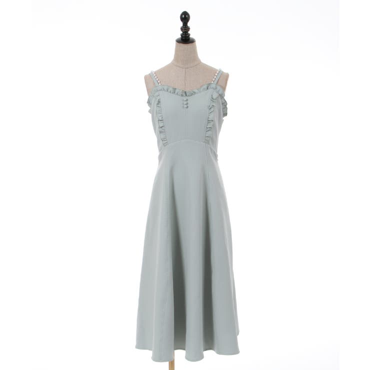 パールチェーンキャミワンピ[品番：IGAW0003263]｜axes femme