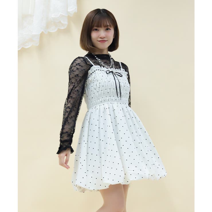 白 | バルーンキャミチュニック | axes femme