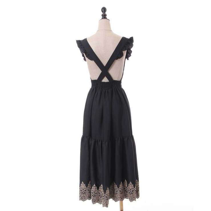 axes femme トランプ柄ワンピース レース Mサイズ ラッフルフリルレース花柄ワンピース | outlet | axes femme