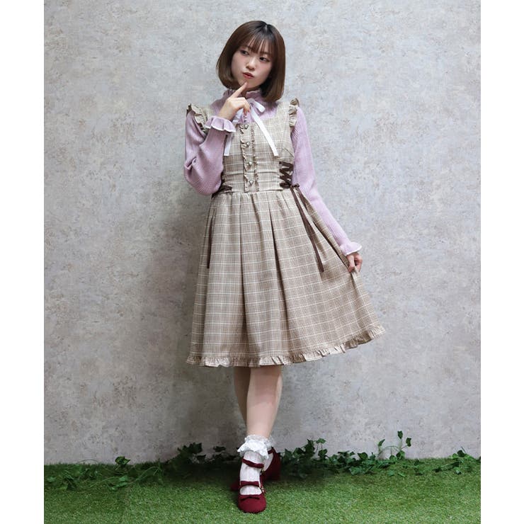 キャメル | サイドレースアップジャンドレ | axes femme