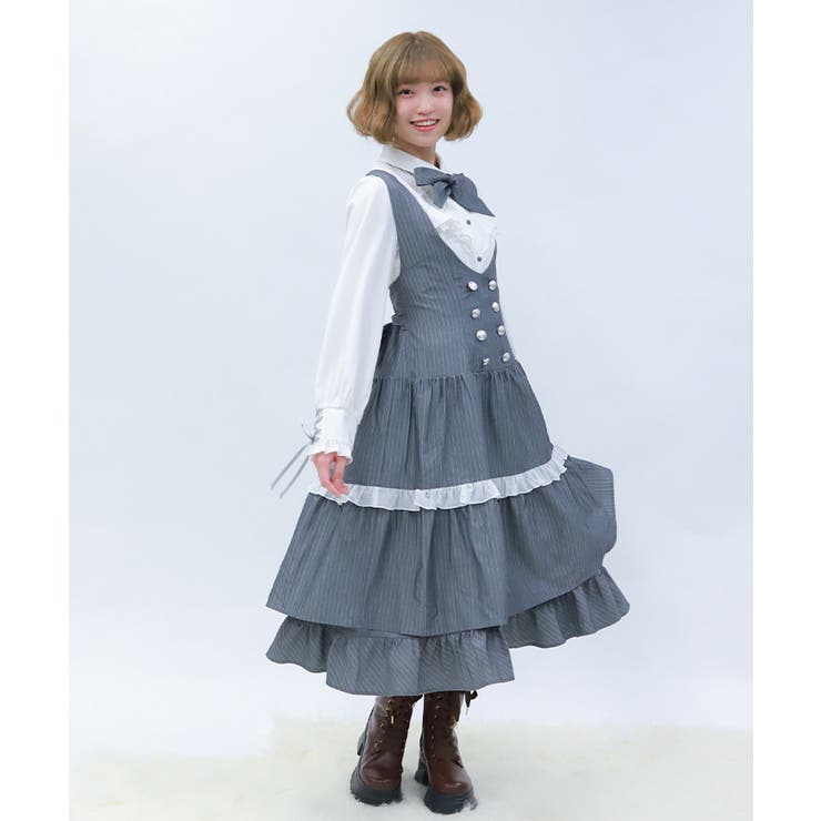 グレー | ストライプジャンスカ | axes femme