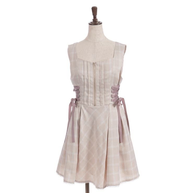 リボン付センタージップジャンパースカート | axes femme | 詳細画像17 