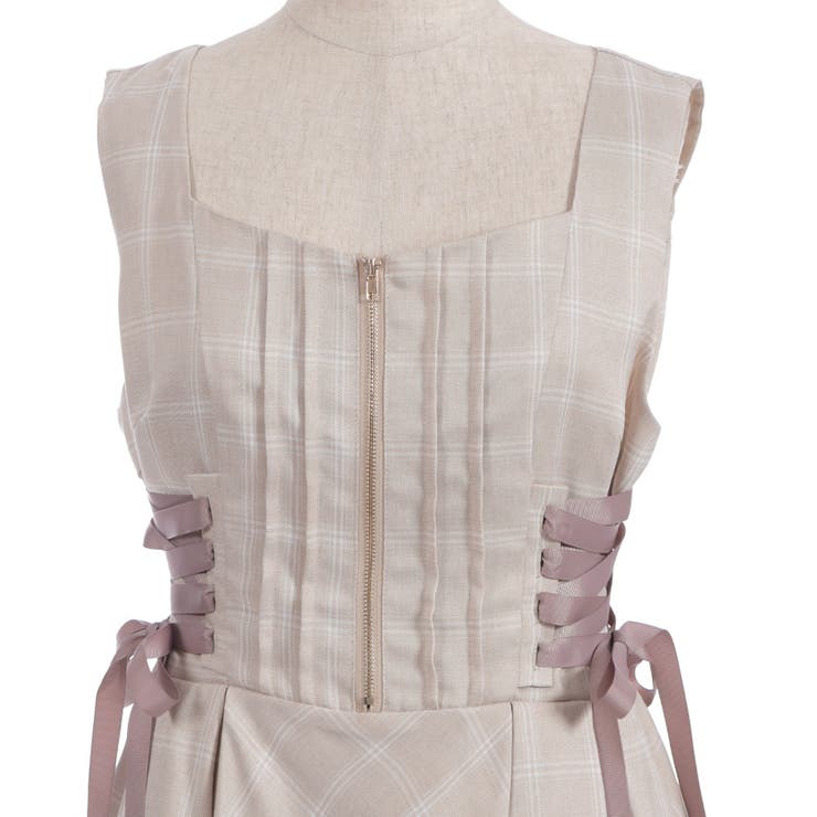 リボン付センタージップジャンパースカート | axes femme | 詳細画像20 