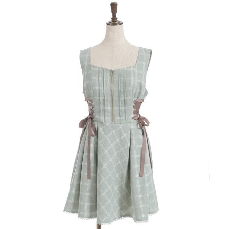 リボン付センタージップジャンパースカート | axes femme | 詳細画像9 