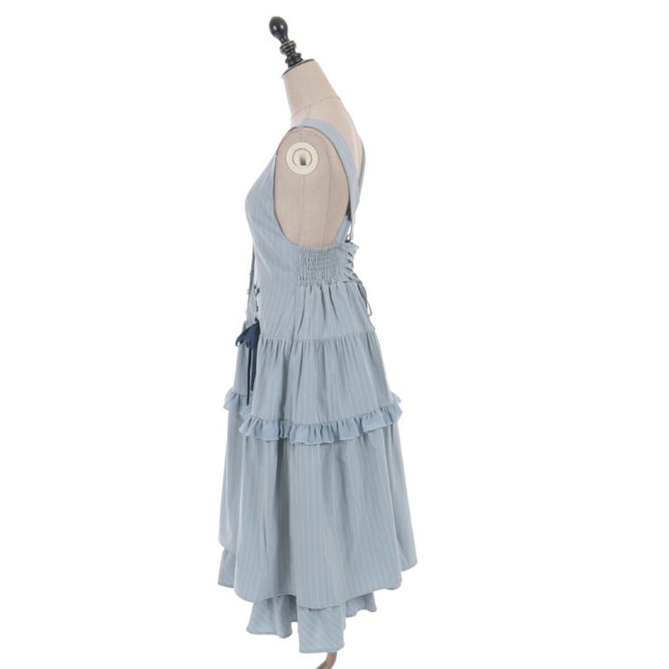 ダブルリボンストライプジャンパースカート | axes femme | 詳細画像12 