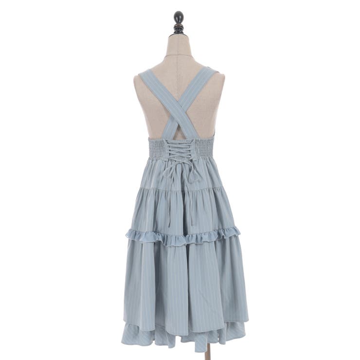 ダブルリボンストライプジャンパースカート | axes femme | 詳細画像13 