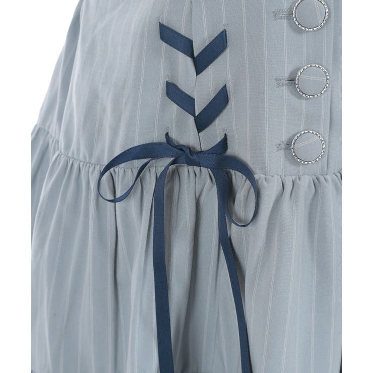 ダブルリボンストライプジャンパースカート | axes femme | 詳細画像14 