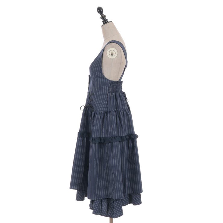 ダブルリボンストライプジャンパースカート | axes femme | 詳細画像17 