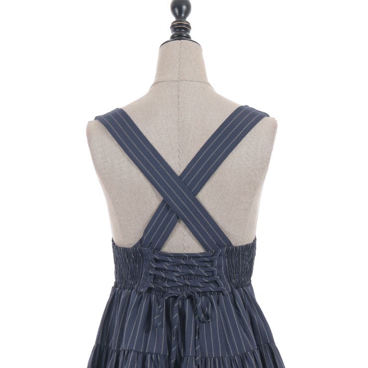 ダブルリボンストライプジャンパースカート | axes femme | 詳細画像20 