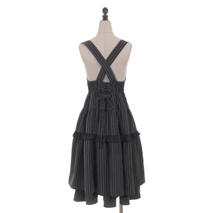 ダブルリボンストライプジャンパースカート | axes femme | 詳細画像25 