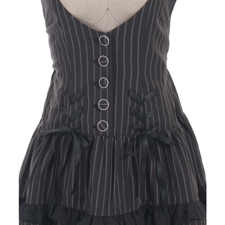 ダブルリボンストライプジャンパースカート | axes femme | 詳細画像28 