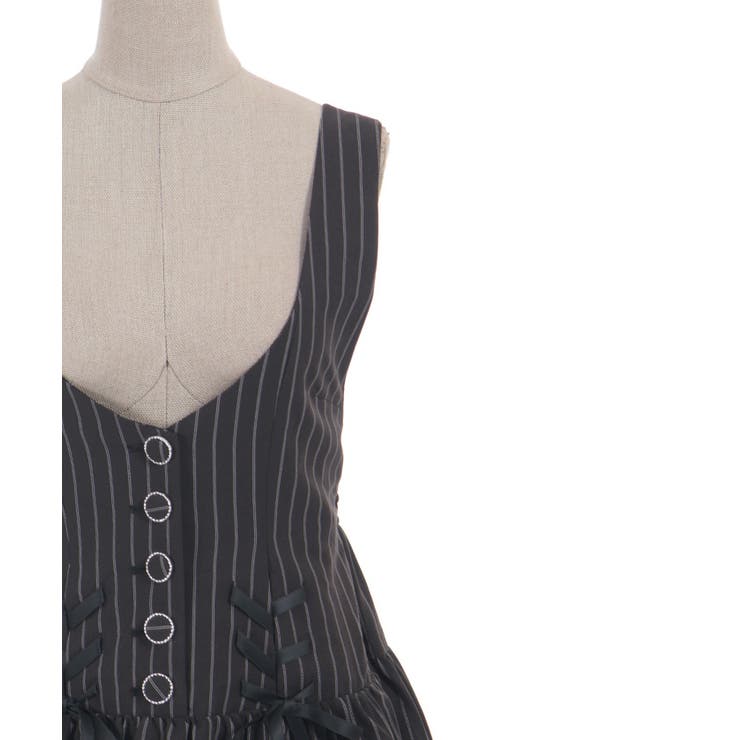 ダブルリボンストライプジャンパースカート | axes femme | 詳細画像31 