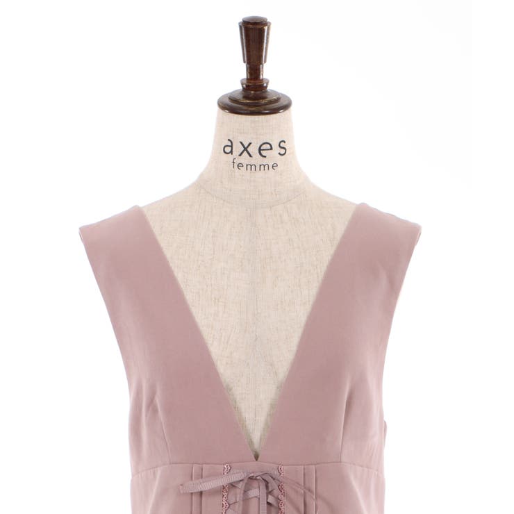 フロントプリーツジャンスカ[品番：IGAW0001267]｜axes femme