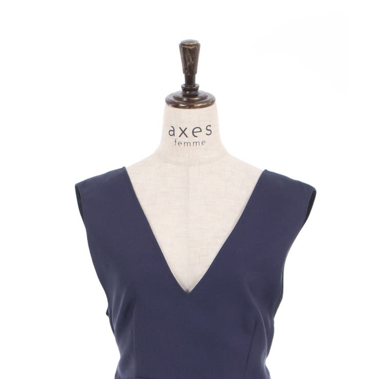 バックリボンコンビネゾン[品番：IGAW0003158]｜axes femme