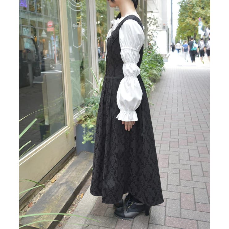 コルセット風ジャカードジャンスカ[品番：IGAW0005552]｜axes femme
