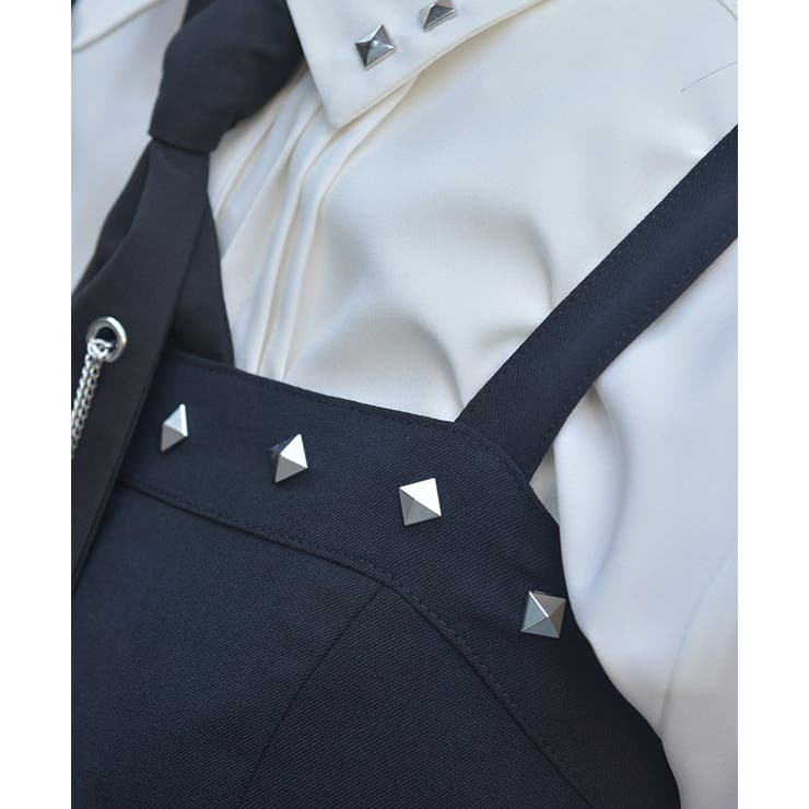 スタッズジャンスカ[品番：IGAW0006584]｜axes femme（アクシーズ 