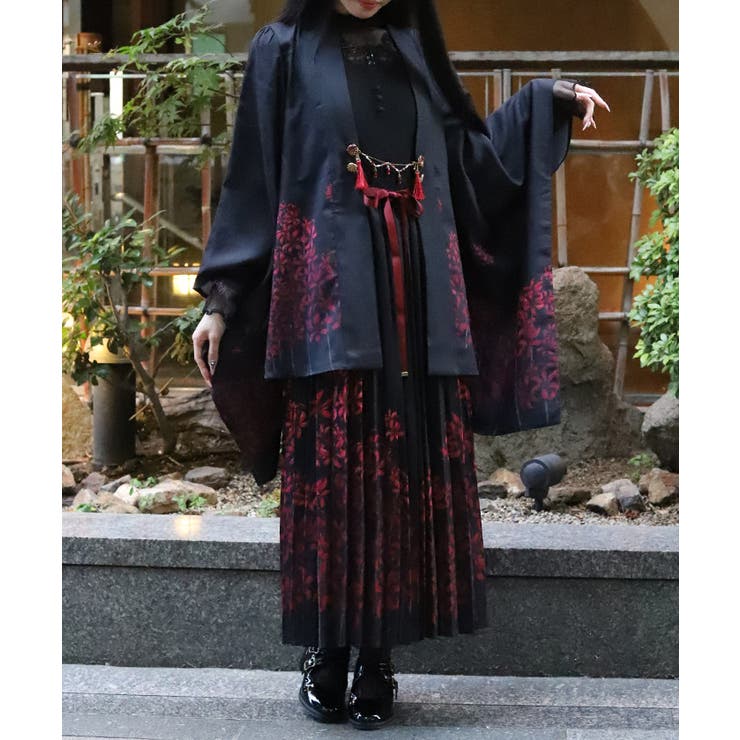 彼岸花柄プリーツジャンスカ | axes femme | 詳細画像12 