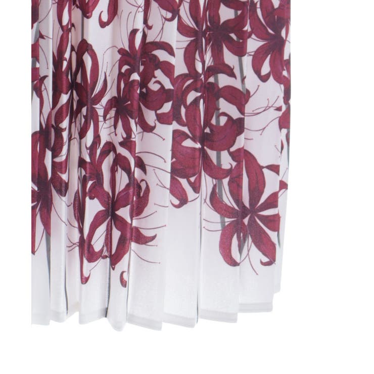 彼岸花柄プリーツジャンスカ | axes femme | 詳細画像17 