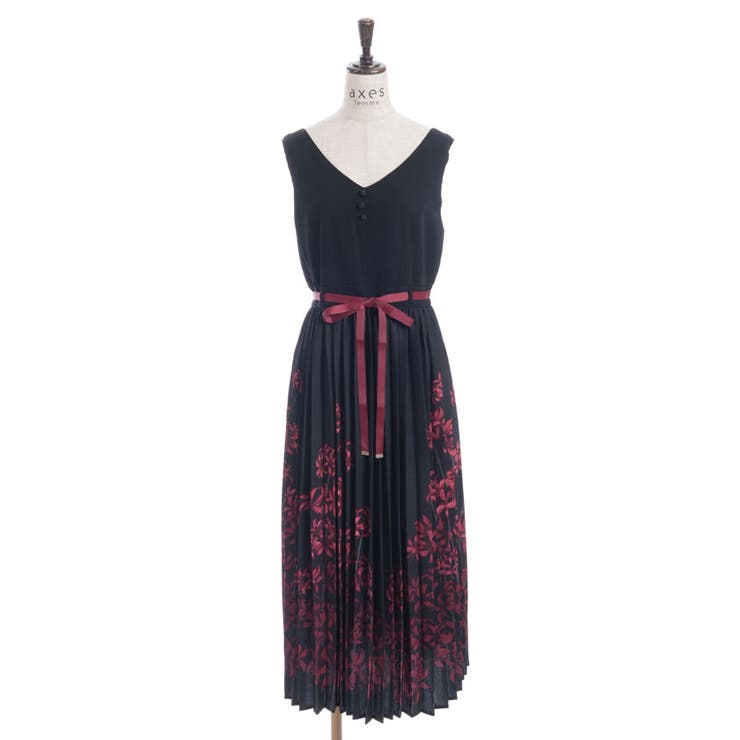 彼岸花柄プリーツジャンスカ | axes femme | 詳細画像27 