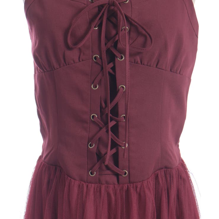 コルセット風編上ジャンスカ | axes femme | 詳細画像22 