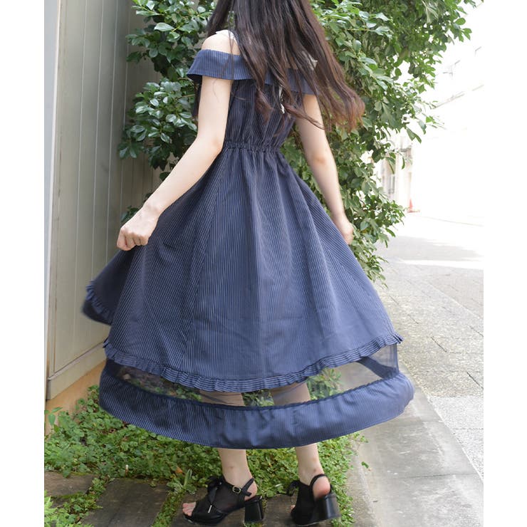 裾チュールワンピース | axes femme | 詳細画像13 