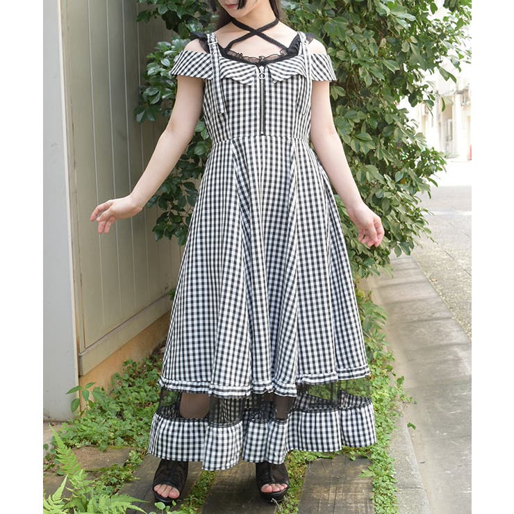 裾チュールワンピース | axes femme | 詳細画像7 