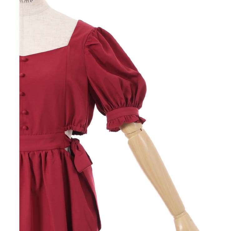 サイドリボンワンピース[品番：IGAW0003793]｜axes femme