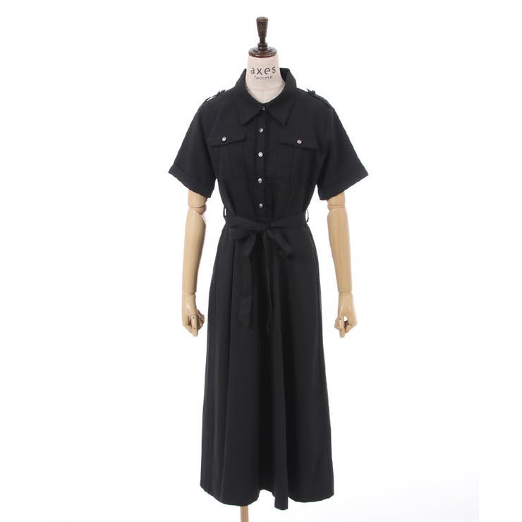 カーゴポケット付シャツワンピ[品番：IGAW0003877]｜axes femme