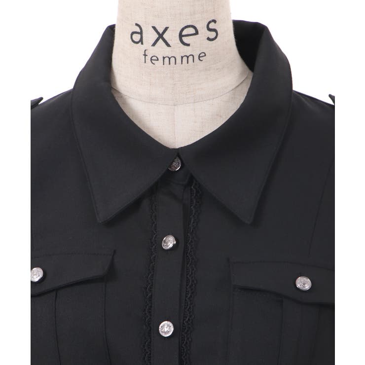 カーゴポケット付シャツワンピ[品番：IGAW0003877]｜axes femme