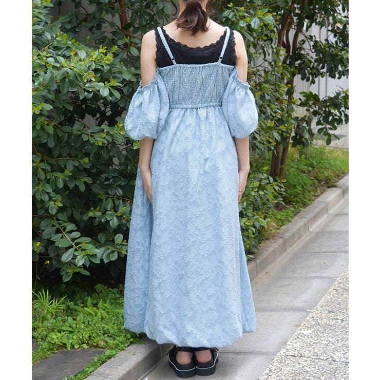 シアージャカードバルーンワンピース[品番：IGAW0004973]｜axes