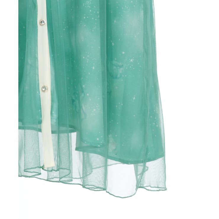 クリームソーダ柄ロングワンピース クリームソーダ柄ロングワンピース クリームソーダ柄ロングワンピース