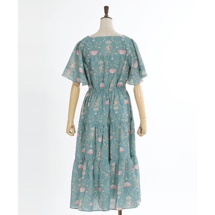 axes femme ＲｏｓｙＢｅａｒ柄ワンピース グリーン Mサイズ 新品 cc-y-25-06-06-324.jpg